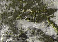 So ziemlich die einzigen hohen Wolken über Zentraleuropa - danke aber auch...
