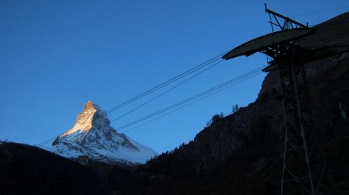 Aussicht vom wie immer wunderbaren Focus am Montagmorgen, 21. November 2011 - da sah es noch nach einem brilliant-sonnigen Skitag aus...
