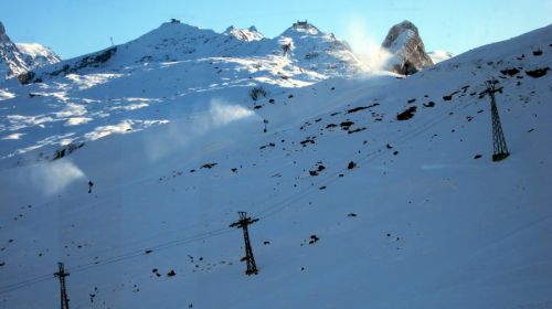 Pisten nach Furgg: Noch zu
