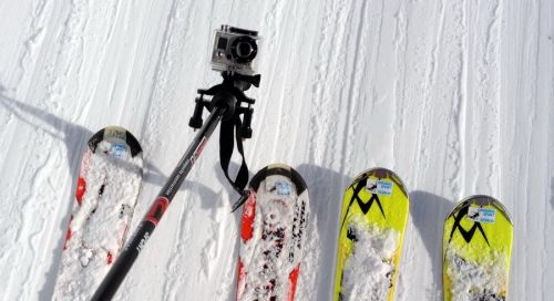 Mit der GoPro am Stock kann man lustige Sachen machen!
