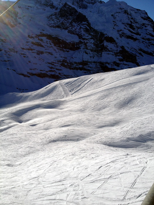 Erster Skitag für mich auf Scheidegg/Männlichen diesen Winter: Montag, 16. Januar 2012
