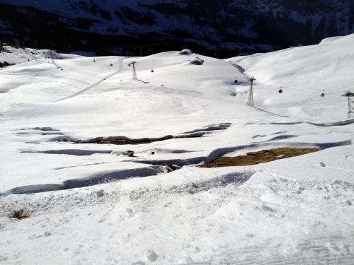 Ups... hier führt sonst eine Piste nach Schreckfeld!
