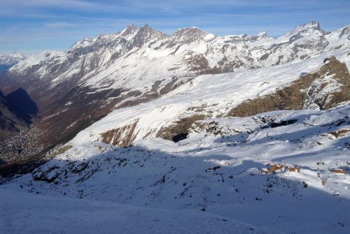 Situation Sunnegga, Rothorn, Gornergrat
