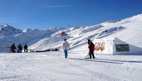 Der Snowpark ist auch fertig
