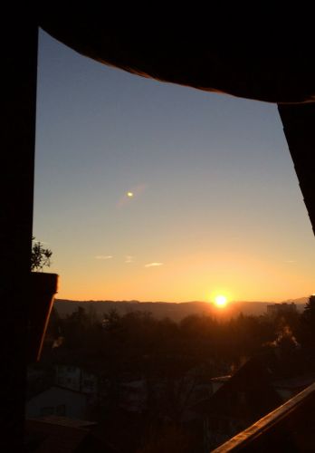 Sonnenaufgang in Bern am Montag, 17. März 2014
