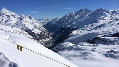 Fast überall in der Schweiz regnet es noch - das Mattertal ist die grosse Ausnahme heute
