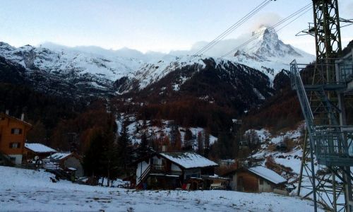 25. November 2014 - die Wolken drücken von Süden über die Berge
