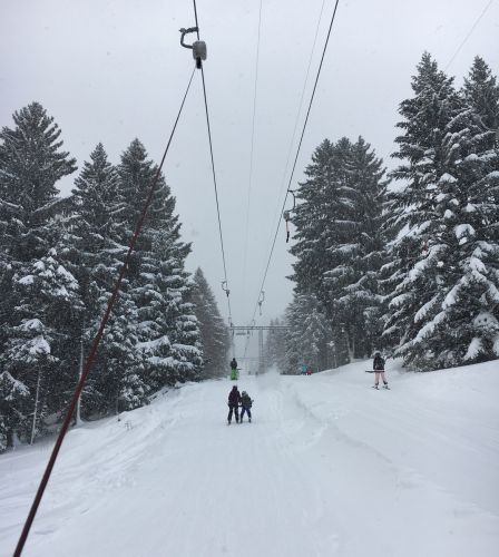 17. Januar 2016, erster Tag mit viel Schnee im Jura diesen Winter
