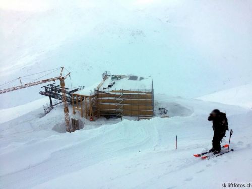 Neue Bergstation Schneehüenerstock, 11.1.2018 (Foto: JR)

