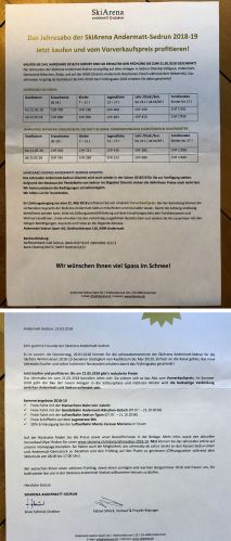 Die neuen Preise ab 2018/19

