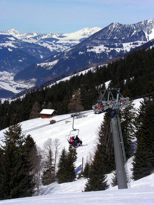 Stütze der Sesselbahn Metschberg
