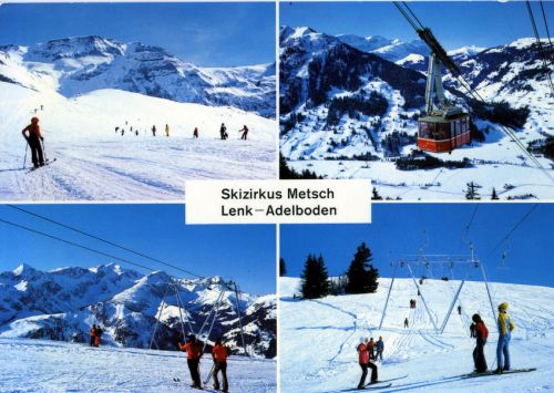 Postkarte Skizirkus Lenk-Metsch-Adelboden, ca. 1970er-Jahre (Archiv [url=http://skilift-nostalgie.ch]Jakob Schuler[/url])
