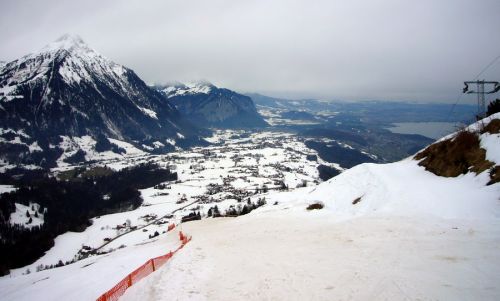 Skifahren mit Seeblick - cool!
