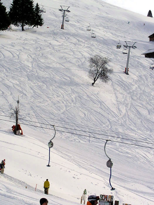 Skilift Egg und die neue Sesselbahn
