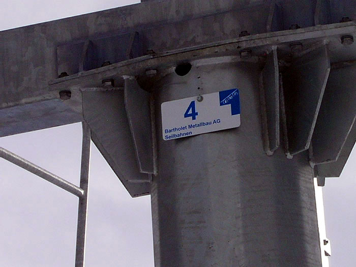 Die Sesselbahn wurde von Bartholet, Flums erbaut
