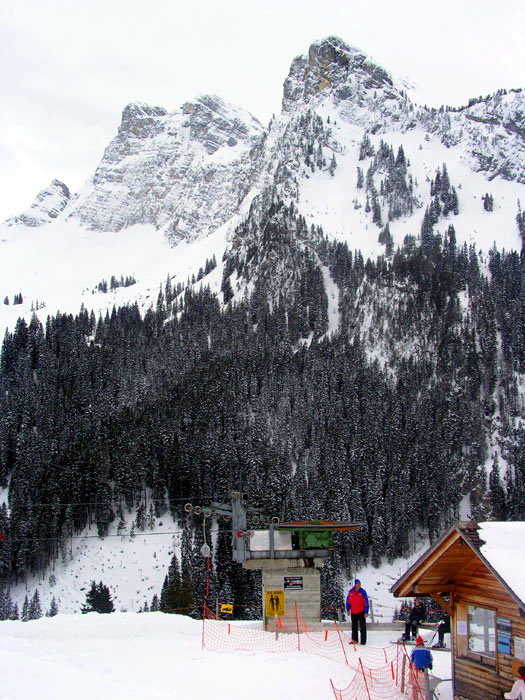Talstation, Blick Richtung Spillgerte
