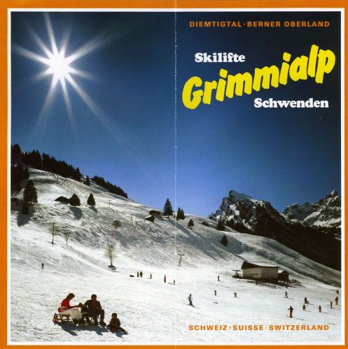 Prospekt Grimmialp, früher 1980er-Jahre (Archiv Jakob Schuler)
