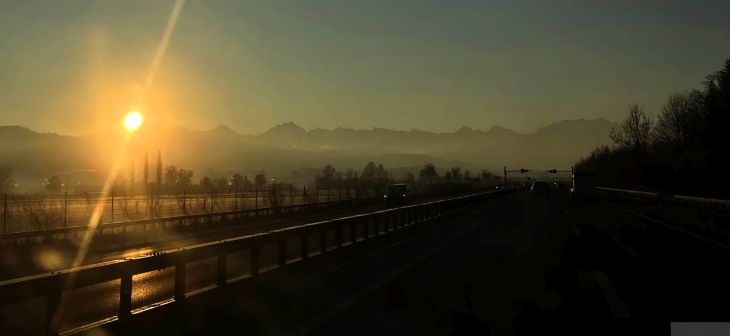Auf der A6 Richtung Thun, 7. Januar 2026
