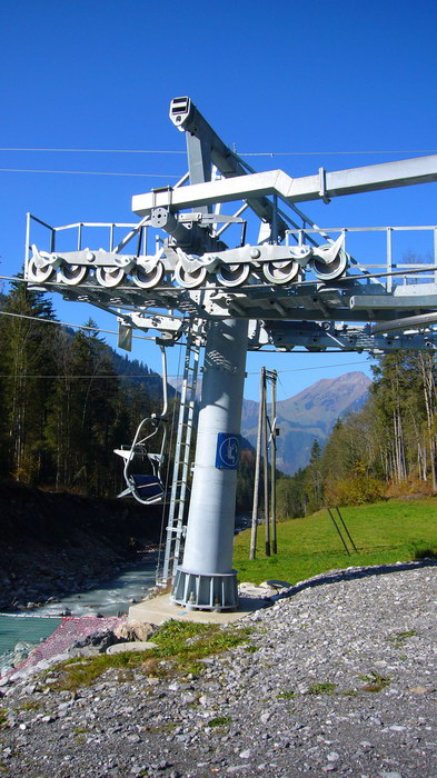 Sesselbahn Kiental-Ramslauenen, Oktober 2008
