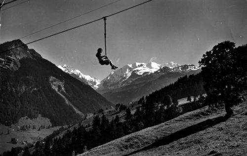 Postkarte Sesselbahn Kiental-Gehrihorn, ca. 1963 (Archiv [url=http://skilift-nostalgie.ch]Jakob Schuler[/url])
