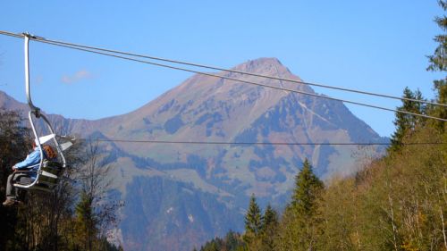 Sesselbahn Kiental-Ramslauenen, Niesen, Oktober 2008
