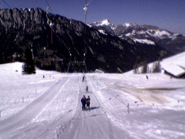 Auf dem Doppellift, März 2005
