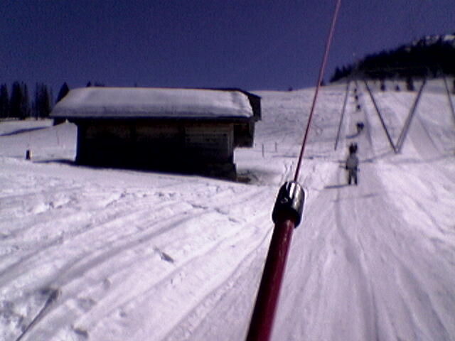 Auf dem Doppellift, März 2005
