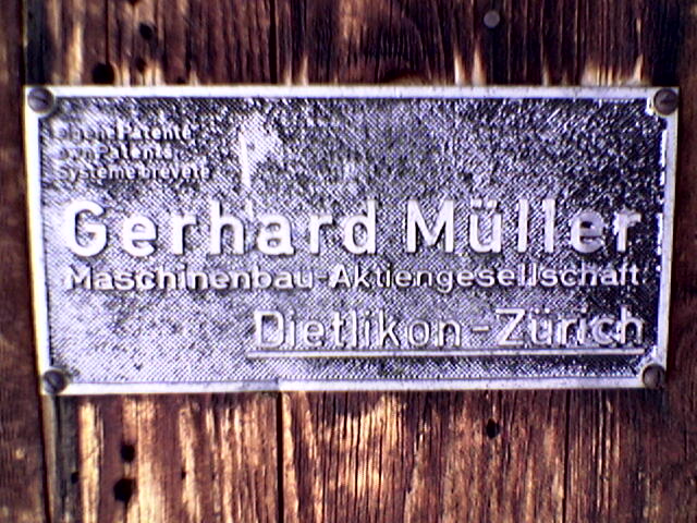 Altes GMD-Schild beim Skilift Lochstafel, März 2005

