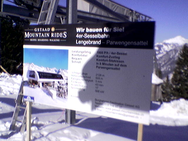 Inzwischen verwirklichte Bahn
