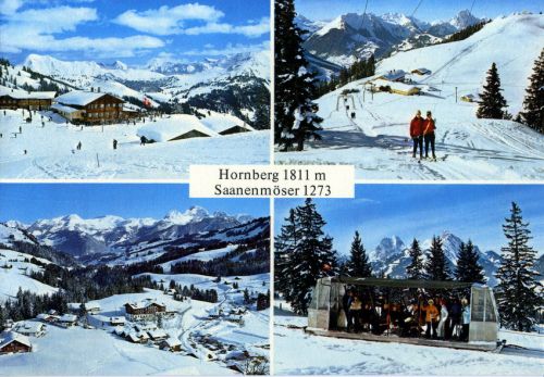 Saanenmöser-Hornberg, ca. 1970er-Jahre (Postkarte, Archiv [url=http://skilift-nostalgie.ch]Jakob Schuler[/url])
