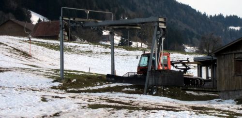 Auf der Rückfahrt: Halt beim Skilift Schüpfheim
