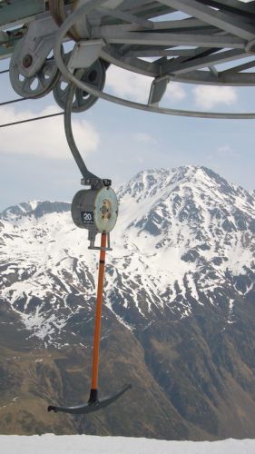 Gemsstock (Andermatt), Skilift Gurschen, April 2007
