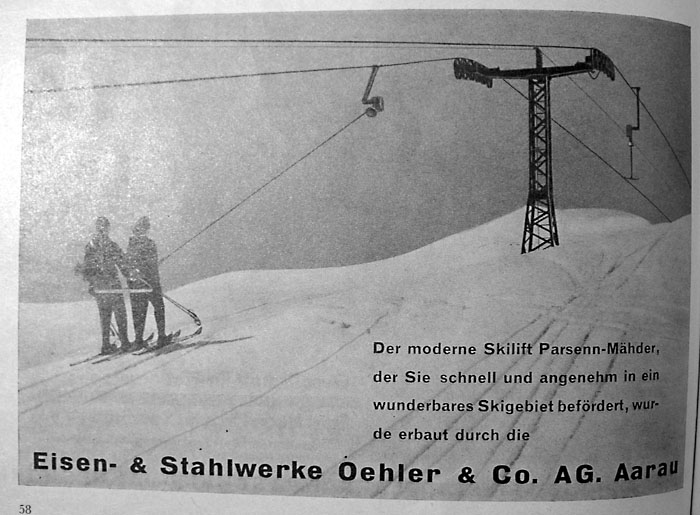 Oehler-Werbung ("[url=http://www.jacomet.ch/themen/skilift/album/thumbnails.php?album=120]Terra Grischuna[/url]" Nr. 6/1957; Dezember)
