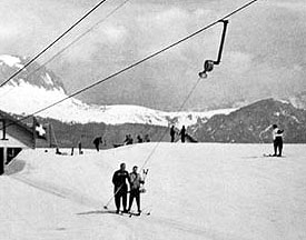 Detail aus dem obigen Oehler-Prospekt: Skilift Prodalp-Prodkamm, Flums (Baujahr gemäss Prospekt: 1954)
