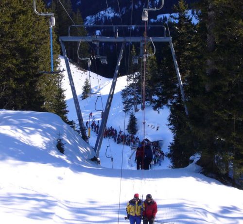 Skilift Tschuggen, Grindelwald, Januar 2008
