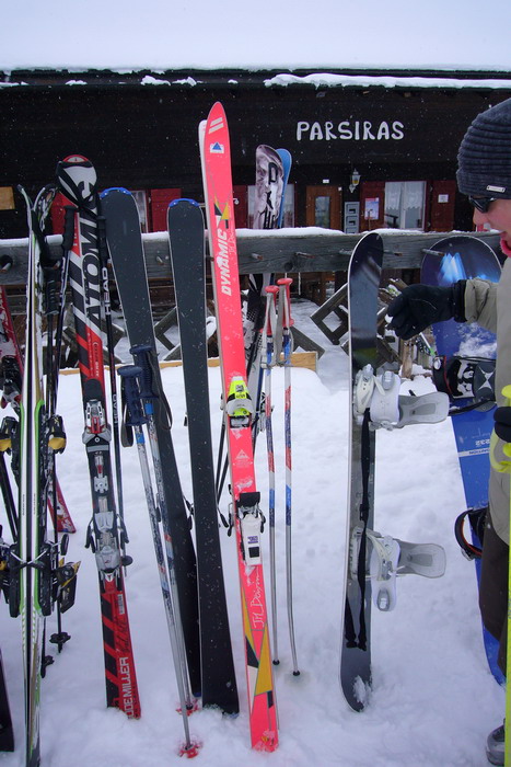Vintage-Skis, echt kultig
