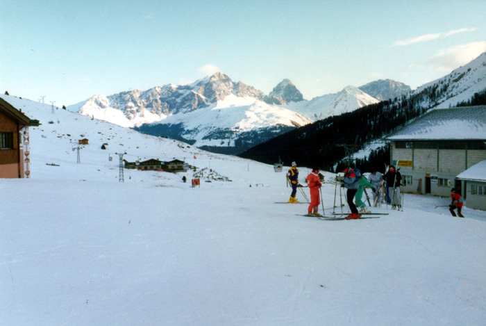 Bergstation Müller-4er-Gondelbahn Savognin-Radons, Januar 1988
