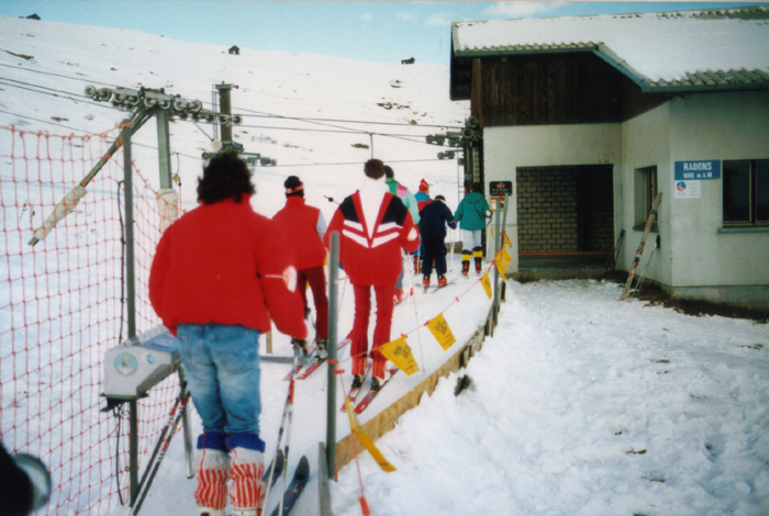 Gebiet Radons, 1. Skilift (WSO), Januar 1988
