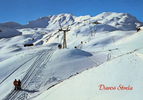 Postkarte Davos-Strela, ca. 1970er-Jahre (Archiv [url=http://skilift-nostalgie.ch]Jakob Schuler[/url])
