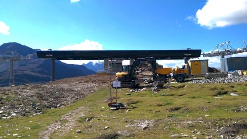 Mittelstation Gondelbahn Oberalppass-Schneehüenerstock, Stand 30.9.2018
