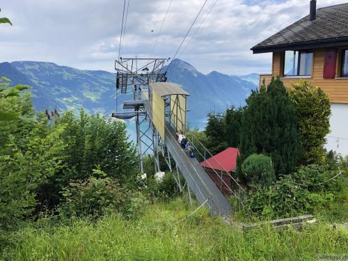 Mittelstation der Bahn Emmetten-Kalthütten, 22. Juli 2020
