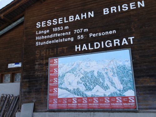 Sesselbahn Alpboden-Haldigrat, 31. Januar 2013, heute ausser Betrieb
