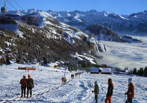 Rigi, Skilift Kaltbad-Gratalp, ca. 1970er-Jahre (Postkarte, Archiv [url=http://skilift-nostalgie.ch]Jakob Schuler[/url])
