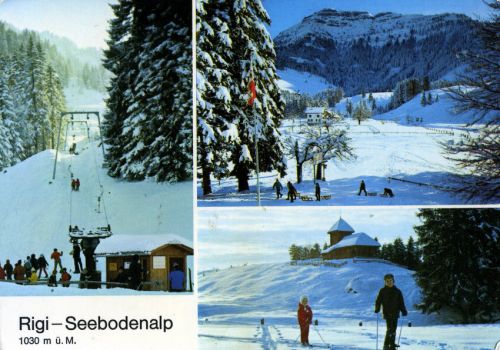 Rigi, Seebodenalp, ca. 1970er-Jahre (Postkarte, Archiv [url=http://skilift-nostalgie.ch]Jakob Schuler[/url])
