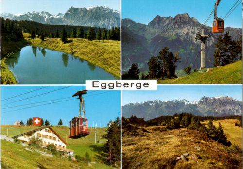 Postkarte Eggberge, Berggasthaus Familie Bissig, gestempelt 1971 (Photoglob-Wehrli AG, Zürich). Privatarchiv Thesi Sommer, Altdorf.
