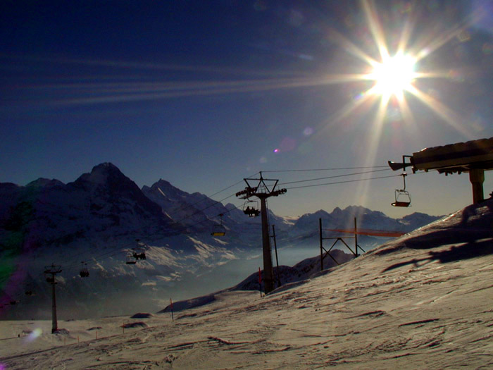 Sesselbahn Oberjoch, Februar 2001
