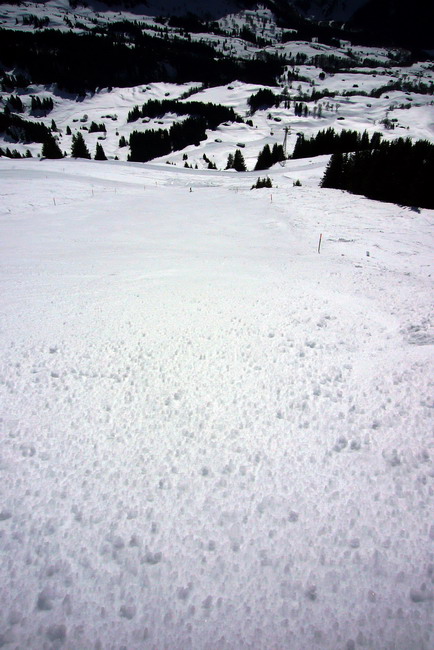 Piste "Bort direkt": Umwerfender Sulzschnee!
