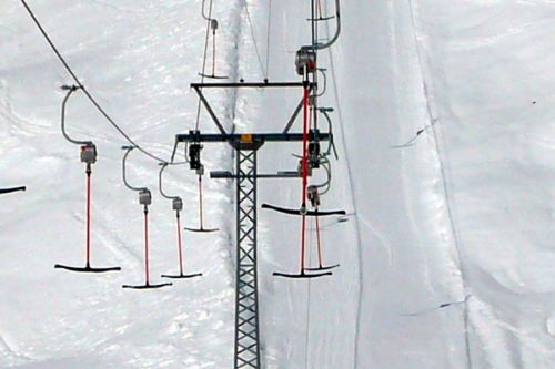 Beim Skilift Bärgelegg wackeln die Gehänge immer so lustig
