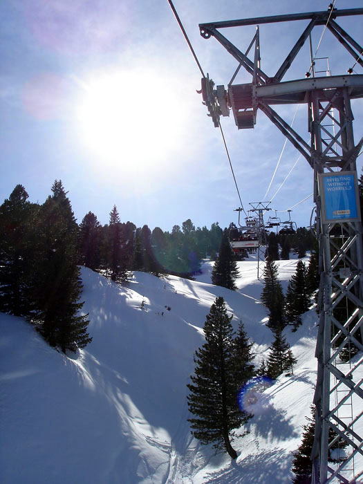 Sessellift Arven, März 2006
