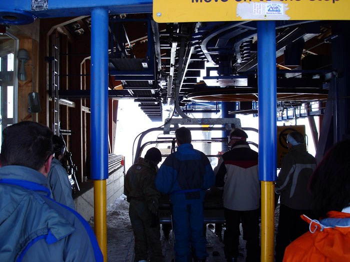 Sesselbahn Männlichen, März 2006

